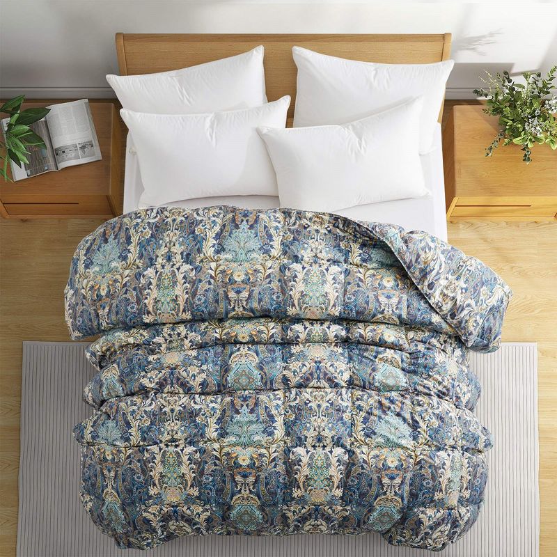 Peace Nest All Season Paisley Floral Goose Down Comforter Duvet Insert Vintage Style, 2 of 7