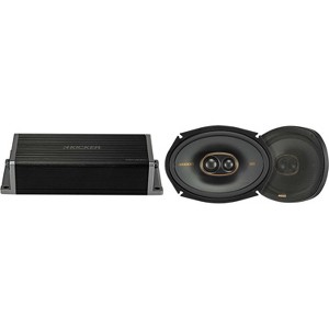 Kicker 47KEY2004 4-Channel DSP Smart Amp w/ 51KSC69304 6x9" Audio Upgrade Bundle - 1 of 4