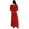 Maternity Long Sleeve Maxi Dress - 24seven Comfort Apparel™ - 3 of 4