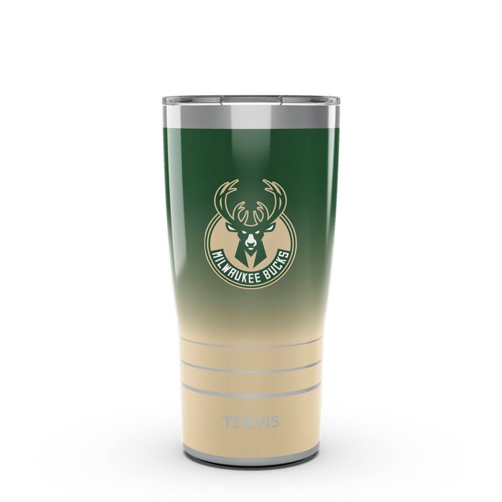 Photos - Glass NBA Milwaukee Bucks 20oz Ombre Stainless Steel Tumbler