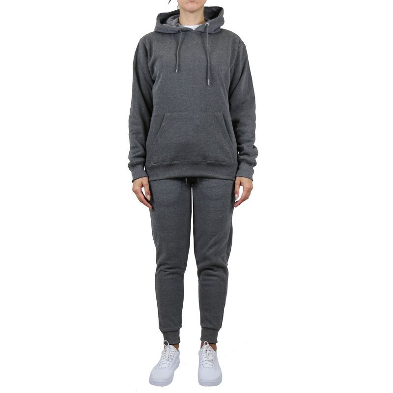 Rudolph Women's Loose Fit Fleece-Lined Pullover Hoodie & Jogger 2-Piece Set, 1 of 4