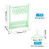 Unique Bargains Acrylic Mini Earring Display Stand and Coat Hangers 1 Set - 2 of 4