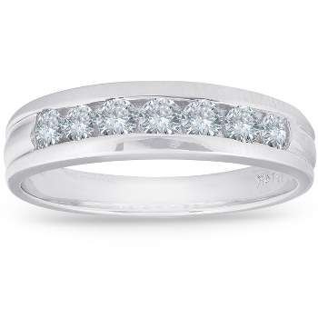 Pompeii3 5/8ct Diamond Wedding 14K White Gold Anniversary Ring