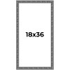 PosterPalooza | Panoramic Distressed Black Picture Frame - UV Acrylic, Foam Board Backing, Hanging Hardware - 2 of 4