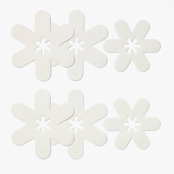 Set de 12 piezas de utensilios de cocina de aluminio con recubrimiento cerámico antiadherente y mango champagne - Figmint™ 7