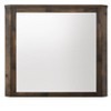 Elettra Rustic Walnut Finish Mirror - 2 of 4