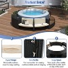 ELJGET Hot Tub Outdoor Rattan Furniture Set, Surround Outdoor Spa Sectional Sofa Frame, Storage Spaces with Cushions, for Patio, Backyard - 4 of 4