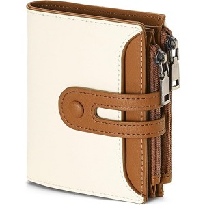 Clotth Small Wallet for Women,Bifold RFID Blocking Credit Card Case Purse with Zipper Pocket – Compact Design for Daily Use,Travel - 1 of 4