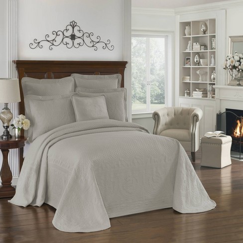 Gray King Charles Matelasse Bedspread Queen Historic Charleston Target