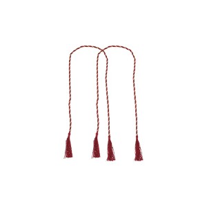Unique Bargains Three-Sided Tassel Curtain Tie Polyester 2 Pcs - 1 of 3