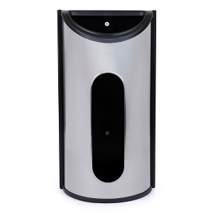 Stainless Steel Bag Saver for Plastic Grocery Bags – Wall or Cabinet Mount - 1 of 4