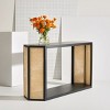 Jovie Rattan Console Table - SFV4107A - Black - Safavieh Couture - 2 of 4
