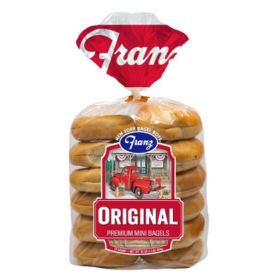 Franz Mini Plain Bagel - 20oz/12ct