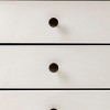 GlasFlength Nightstands Modern Nightstand Bedroom Nightstand Elegant Bedside Table with 3 Drawers for Living Room, White, 19"*15"*25" - 4 of 4