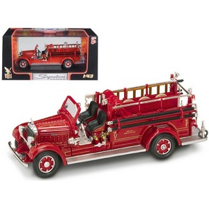 1935 Mack Type 75BX Fire Engine Red 1/43 Diecast Model Car by Road Signature - 1 of 3