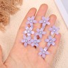 Unique Bargains Girl's Rhinestone Mini Floral Hair Clips 20 Pcs - 4 of 4