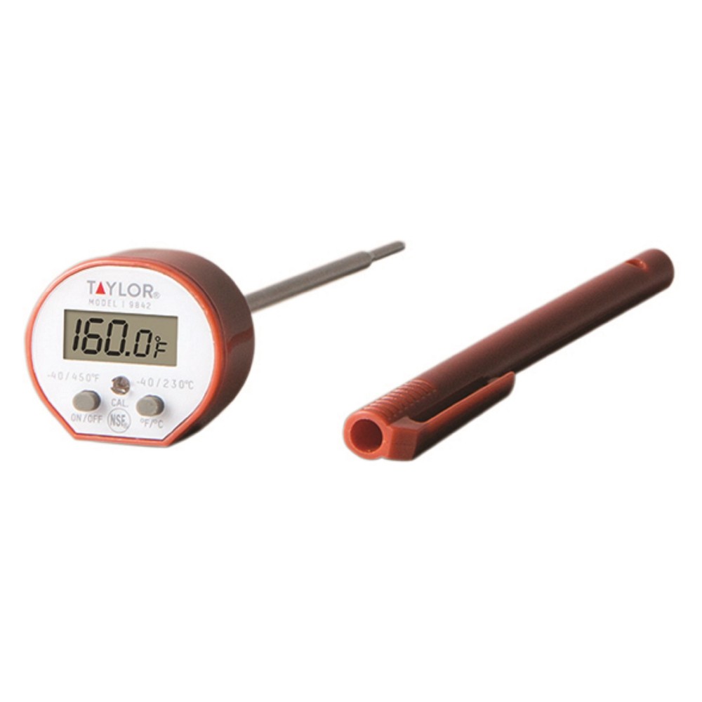 Taylor High Temperature Commercial Waterproof Instant Read Digital Pocket Thermometer