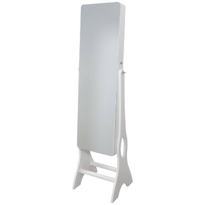 Photo 1 of Ruby+Cash Mirrored Jewelry Armoire White