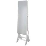Ruby+Cash Mirrored Jewelry Armoire White