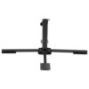 vidaXL Parasol Base Foldable for Ã˜1.5"/1.9" Pole Glossy Black Steel - 4 of 4