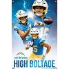 Trends International NFL Los Angeles Chargers - Ladd McConkey 25 Unframed Wall Poster Prints - 4 of 4
