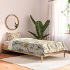 Deny Designs 2pc Twin/Twin XL Iveta Abolina Peacock Garden on Cream Comforter and Sham Set - 2 of 4