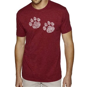 LA Pop Art Men's Premium Blend Word Art T-shirt - Meow Cat Prints - 1 of 4
