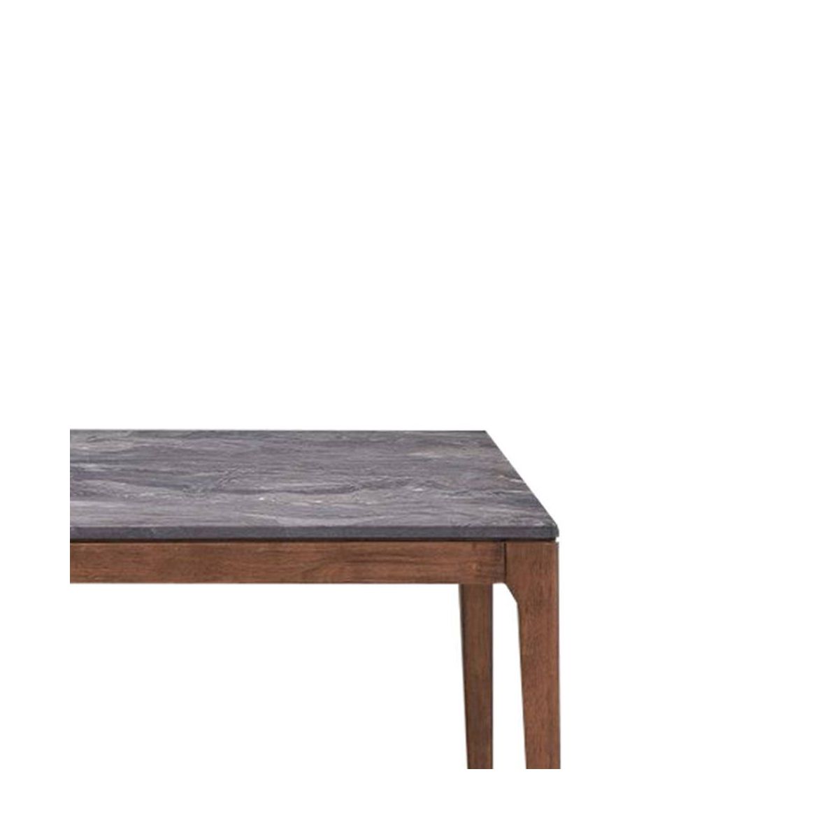 63" Bevis Dining Table Engineered Stone Top Walnut Finish - Acme Furniture - thumbnail 2