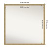 Amanti Art Incline Non-Beveled Wood Framed Bathroom Vanity Wall Mirror - 3 of 4