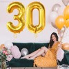 Katchon, Gold 30 Balloon Numbers - 40 Inch | Happy 30th Birthday Decorations for Him | 30th Balloons for Him - 2 of 4