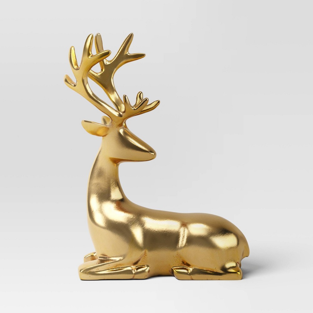 Christmas Sitting Deer Gold - Threshold™ pack 2