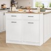 Fluted Double Trash Cabinet Tilt Out, Hidden Trash Can Cabinet with 20 Gallon Storage for Kitchen Dining Room - 4 of 4