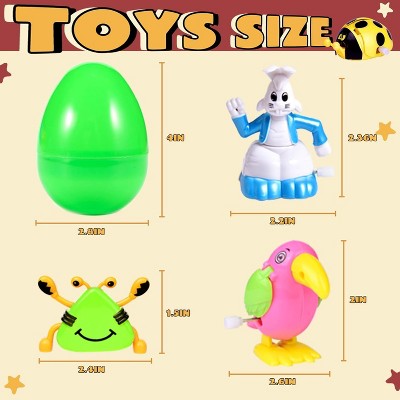 Assorted Colorful Wind-Up Animal Toys Set, 25 Pieces