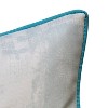 18"18" Edie@Home Embroidered Starfish with Metallic Detail Square Indoor Outdoor Throw Pillow Blue: Zipper Closure, Woven Polyester - 3 of 4