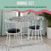 Kings Brand Furniture Somis Dining Set (White) - 3 of 4