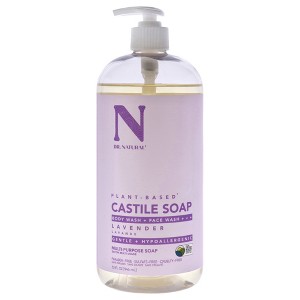 Dr. Natural Castile Liquid Soap - Multi-Use Body Wash, Shampoo and Face Wash - Hydrating Body Soap for Skin, Hair, Pets and Home - Lavender - 32 oz - 1 of 1