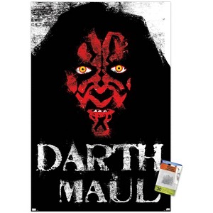 Trends International Star Wars: The Phantom Menace - Darth Maul Charcoal Unframed Wall Poster Prints - 1 of 4