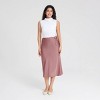 Women's Textured Satin Side-Tie Skirt - A New Day™ - 4 of 4