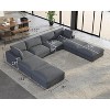AMERLIFE Modular Sectional Sofa, Down Filled Couch for Living Room - 2 of 4