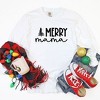 Simply Sage Market Women's Merry Mama Tree Long Sleeve Garment Dyed Tee - 2 of 4
