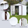 NicBex 8x6 FT Outdoor Storage Shed with 2 Integrated Punched Vents,Metal Outdoor Shed with Apex Roof,Storage Sheds for Garden - 4 of 4