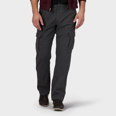 Wrangler Men's Relaxed Fit Flex Cargo Pants - Gray 34x34 : Target
