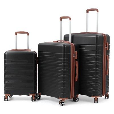 Luggage 3 Piece Set Suitcase Hardside Carry-On Luggage With Spinner Wheels TSA Lock Smooth Rolling Wheels