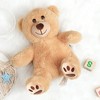 LotFancy Teddy Bear Stuffed Animal, 8" Brown Baby Bear Plush Toy, Gift for Kids Boys Girls - 2 of 4