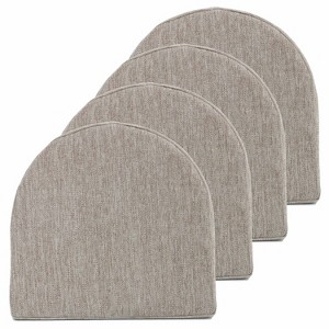 U-Shape High Density Memory Foam Chair Pads with Ties by Sweet Home Collection® - 1 of 4