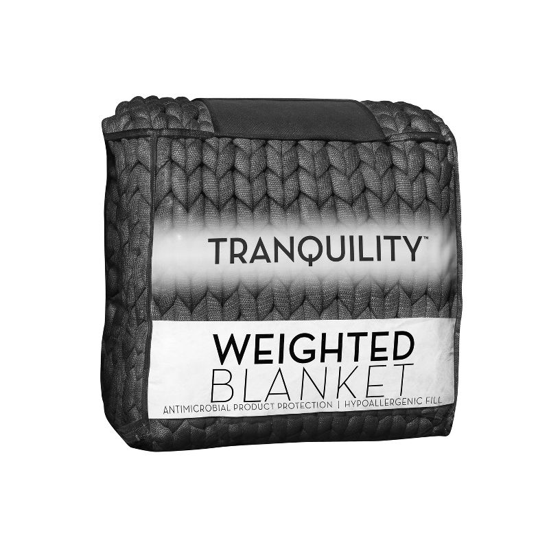 48"x72" 12lbs Chunky Knit Weighted Blanket - Tranquility, 1 of 7