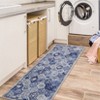 Fulvari Washable Area Rug Vintage Trellis Accent Rug with Non-Slip Backing, Farmhouse Floral Print Indoor Carpet,Bedroom, Kitchen - 2 of 4