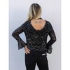 Women's Vip List Sequin Knit Top - PROMESA M - 4 of 4