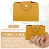 Unique Bargains Leather Slim ID Card Business Card Holder Wallets with 24 Slots 4" x 3" 2 Pcs - 2 of 4