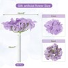 Unique Bargains Wedding Centerpieces Decoration Silk Artificial Hydrangea Flowers - 2 of 4